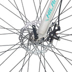 Hiland 700C Hybrid Bicycle Aluminum  24 Speeds with Lock-Out Suspension Fork Disc Brake City Commuter Comfort Bike