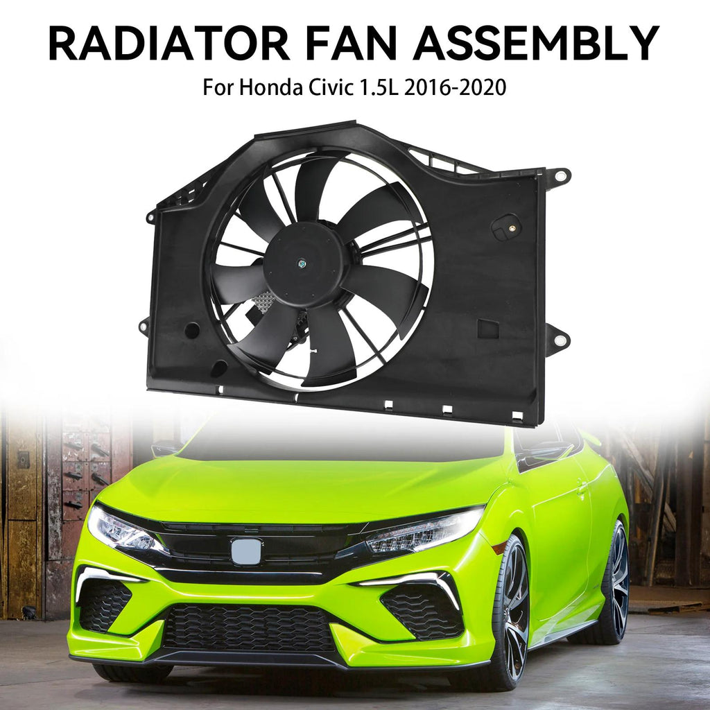 16-20 Honda Civic 1.5L Radiator Cooling Fan Assembly 190305AAA01 624610 HO3115173 Generic