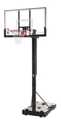Spalding NBA 54" Portable Screw Jack Basketball Hoop with Polycarbonate Backboard
