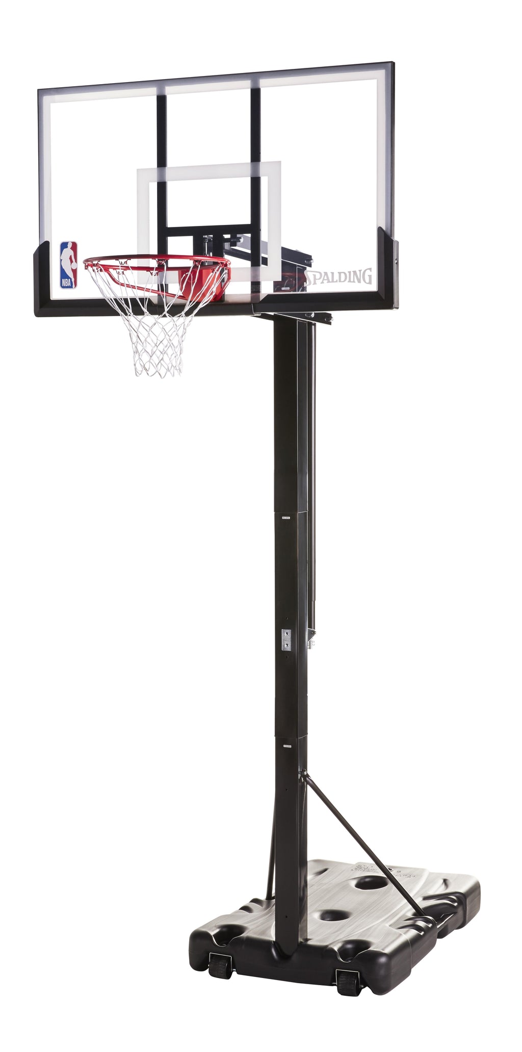 Spalding NBA 54" Portable Screw Jack Basketball Hoop with Polycarbonate Backboard