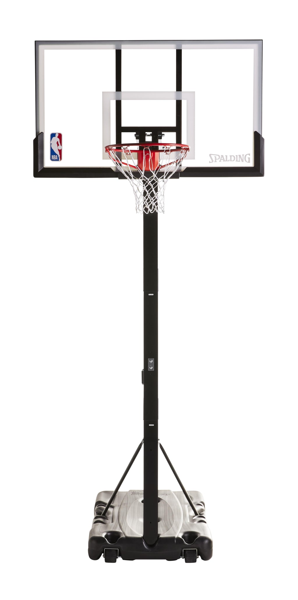 Spalding NBA 54" Portable Screw Jack Basketball Hoop with Polycarbonate Backboard