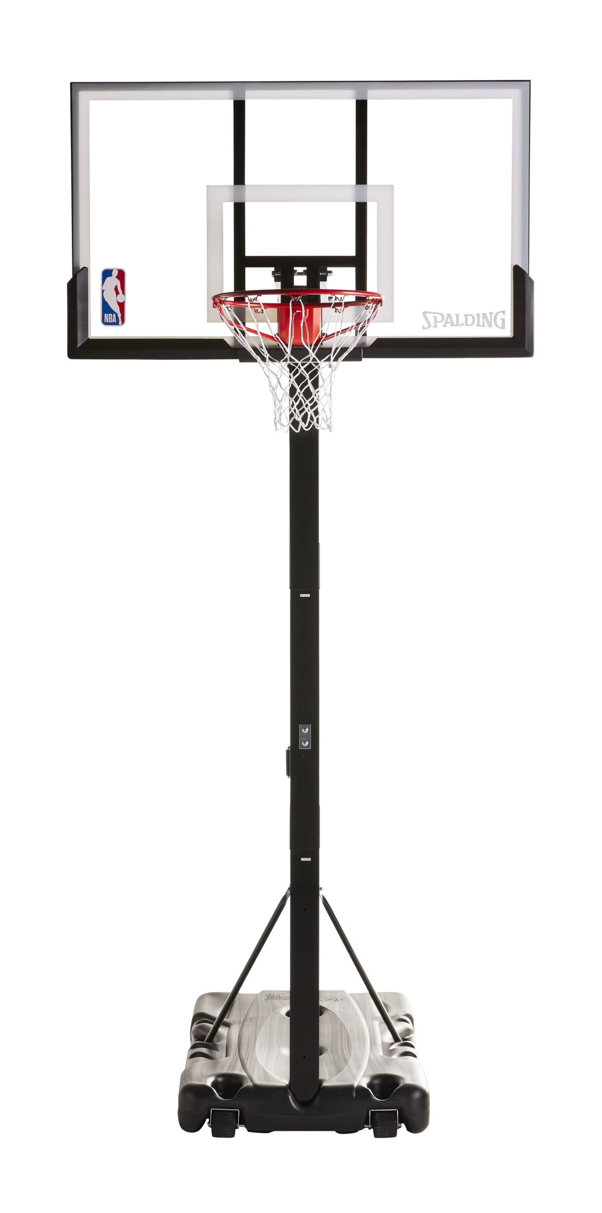 Spalding NBA 54" Portable Screw Jack Basketball Hoop with Polycarbonate Backboard