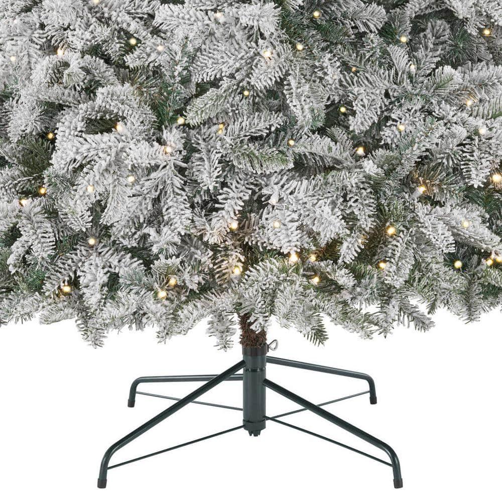 7.5 ft Mixed Pine Flocked LED Christmas Tree
