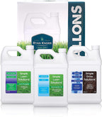 simple lawn solutions - ryan knorr - gallon bundle- lawn essentials bundle box - 3 x 1 gallon set - lawn food 16-4-8 fertilizer, lawn energizer booster, soil hume- seaweed, humic acid (gallon bundle)