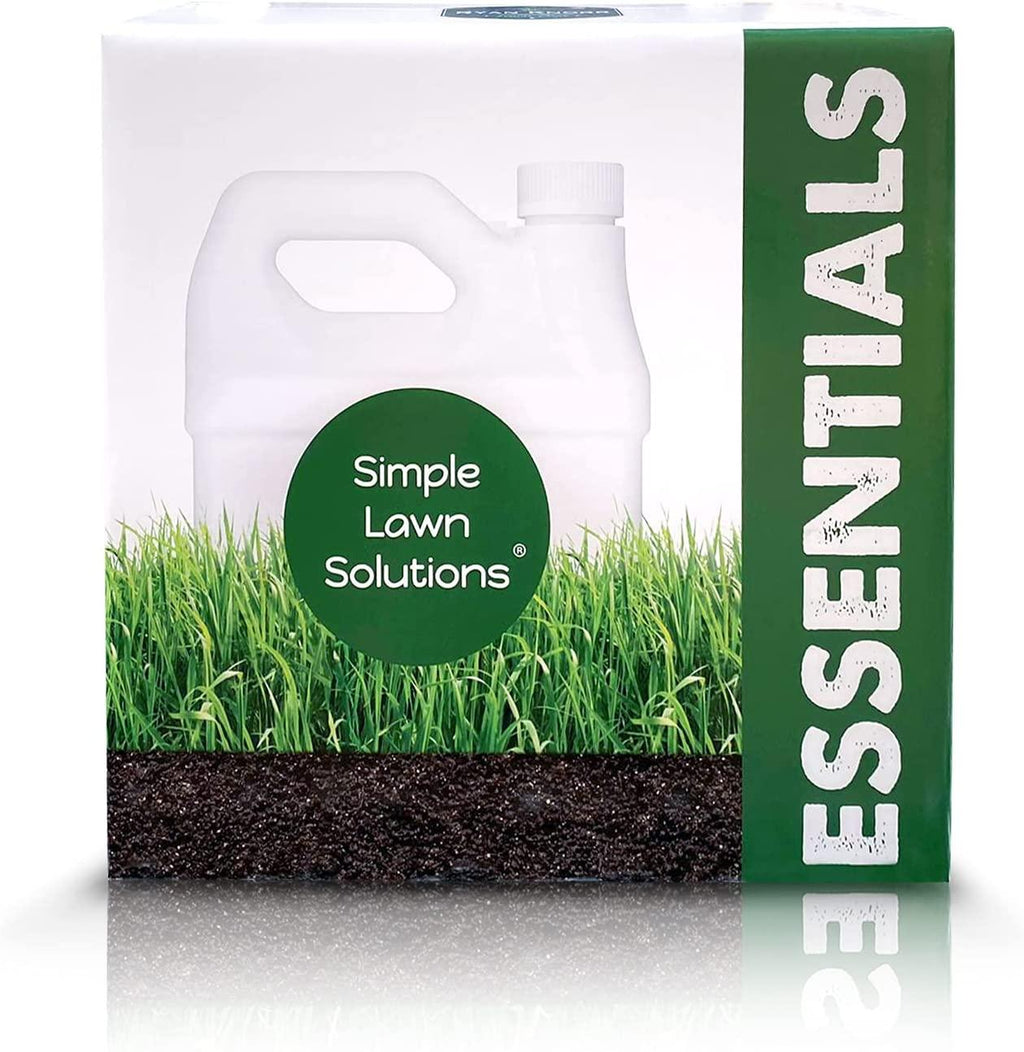simple lawn solutions - ryan knorr - gallon bundle- lawn essentials bundle box - 3 x 1 gallon set - lawn food 16-4-8 fertilizer, lawn energizer booster, soil hume- seaweed, humic acid (gallon bundle)