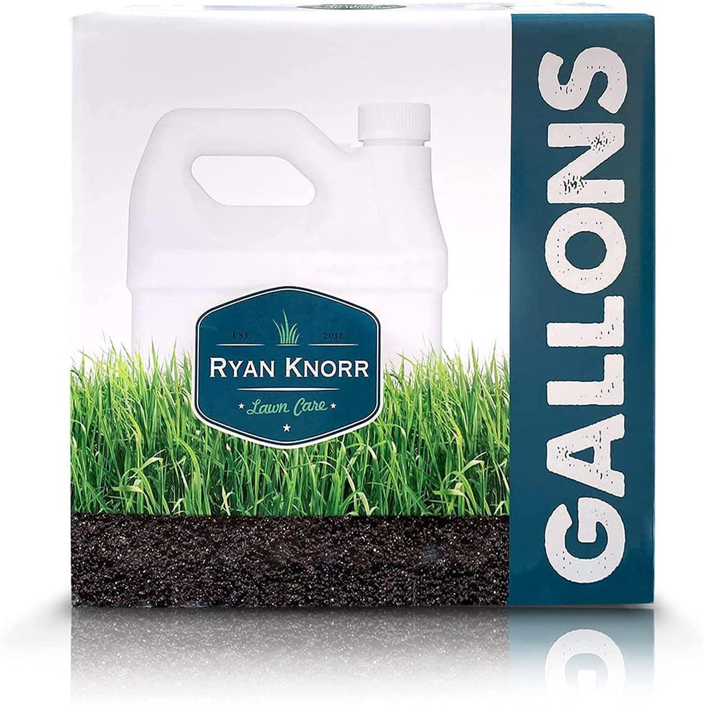 simple lawn solutions - ryan knorr - gallon bundle- lawn essentials bundle box - 3 x 1 gallon set - lawn food 16-4-8 fertilizer, lawn energizer booster, soil hume- seaweed, humic acid (gallon bundle)