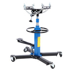 1100LBS 2 StaHydraulic Transmission Jack w/ 360閹虹爤wivel Wheels Lift Hoist Blue