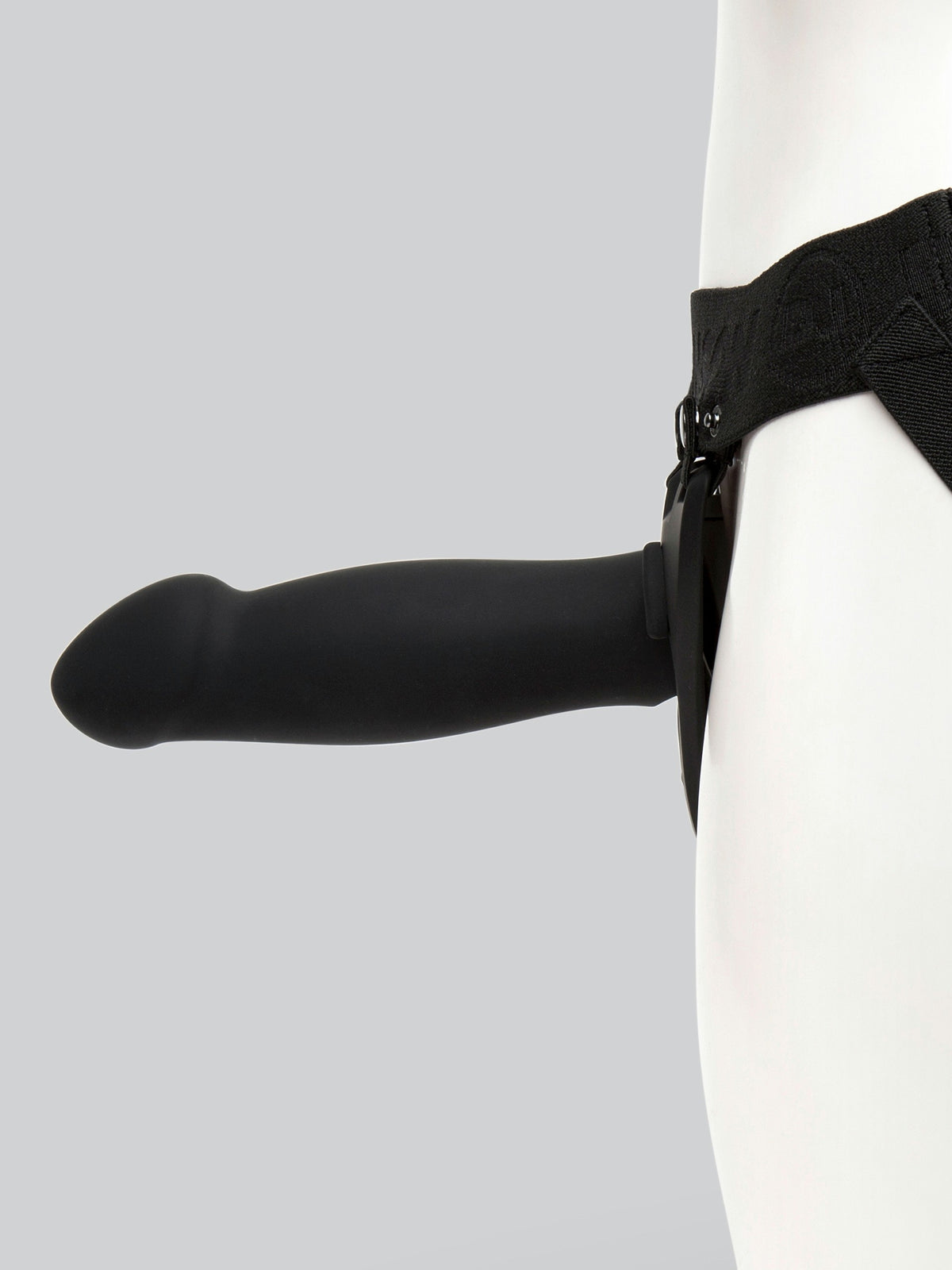 Doc Johnson Silicone Hollow Remote Control Strap-On Set 9 Inch, Black