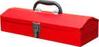 TB102  16" Hip Roof Style Portable Steel Tool Box with Metal Latch Closure, Red