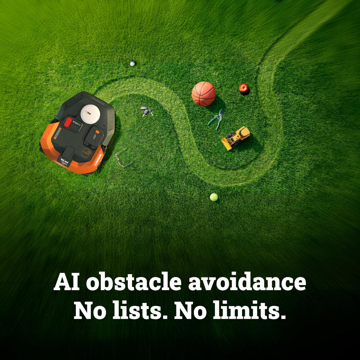 Landroid Vision Cloud Robot Lawn Mower, No Perimeter Wire Robot Mower for 1/2 Acre, WR320 + Lawn Mower Garage, WA0828 + Long-Life Robotic Lawn Mower Blades, WA0720