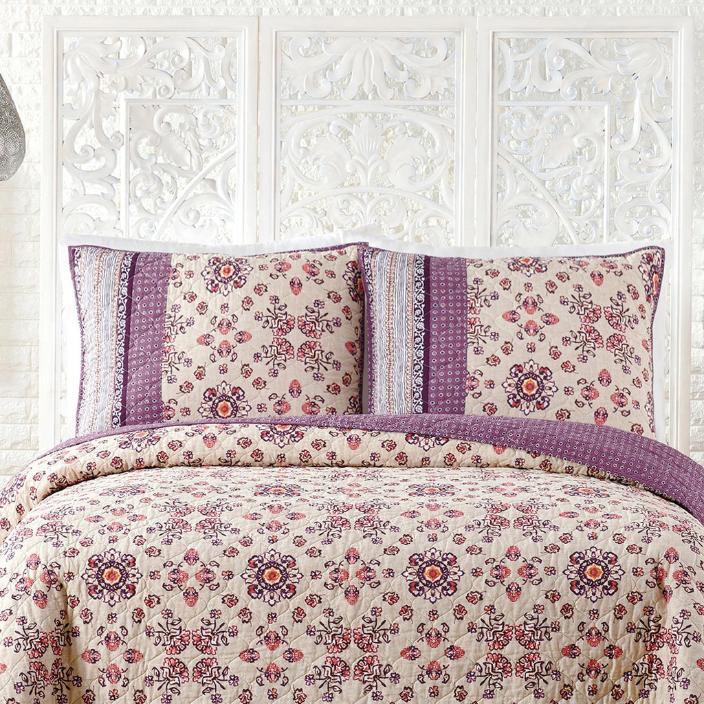 Jessica Simpson Lola Quilt King, Purple