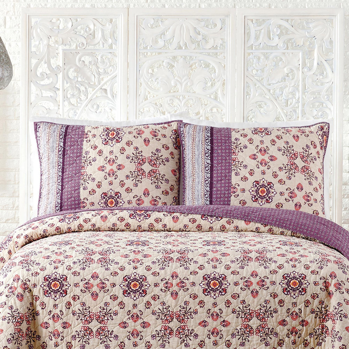 Jessica Simpson Lola Quilt King, Purple