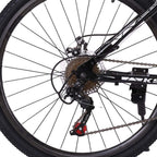 26 Inch Mountain Bike Mens Mountain Bike for Men 21-Speed  Dual Disc Brakes Full Suspension Non-Slip MTB Aluminum Road Bicycle City Urban Commuters Mens Bicycle for Adults Men Women Teens