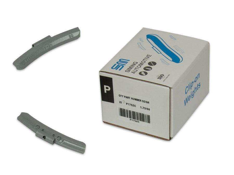200 ASSORTMENT CLIP-ON WHEEL WEIGHT  P - STYLE 1.25 1.50 1.75 2.00 oz