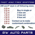 200 ASSORTMENT CLIP-ON WHEEL WEIGHT  P - STYLE 1.25 1.50 1.75 2.00 oz