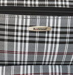 Fashion Softside Upright Luggage Set, Black Plaid, 4-Piece (14/19/24/28)