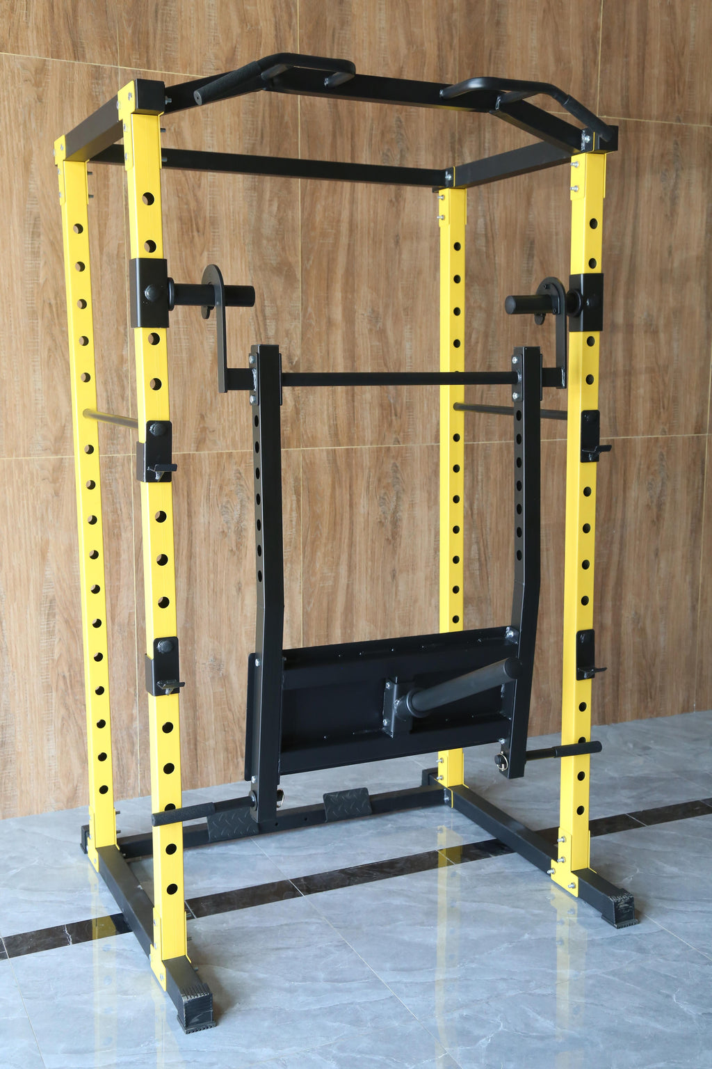 Everyday Essentials 1000-Pound Capacity Multi-Function Adjustable Power Cawith J-Hooks, Dip Bars and Other Optional Attachments