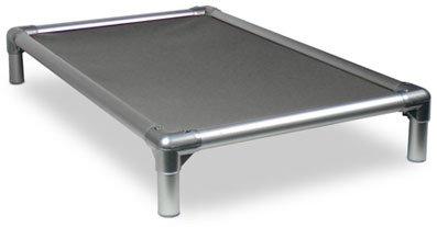 Kuranda Dog Bed - Chewproof - All Aluminum (Silver) - Indoor/Outdoor- Elevated - Easy to Clean - Water Proof Fabric Coating - Ballistic Nylon Fabric