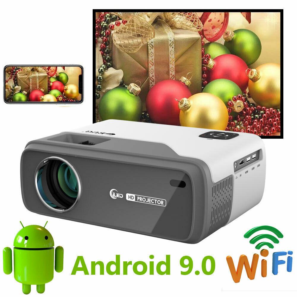 eug android 9.0 smart projector native 1080p proyector home theater bt video tv