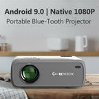 eug android 9.0 smart projector native 1080p proyector home theater bt video tv