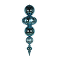 Vickerman 54" Sea Blue Shiny and Matte Finial Ornament