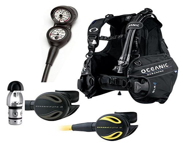 Oceanic Scuba Diver Package with OceanPro BCD Max Depth Swiv Gauge, Alpha 8 Regulator and Octo (MD)
