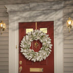 30 " Snowy Sheffield Spruce Artificial Christmas Wreath with Twinkly LED Lights
