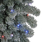 30 " Snowy Sheffield Spruce Artificial Christmas Wreath with Twinkly LED Lights
