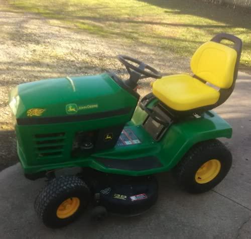 e-am136044 deluxe yellow seat for john deere x530, x520, x500, x360, x340, x324, x320, x300r, x304, x300, x305r, x310, x330, x350, x350r, x354, x384, x380, x370, x394+