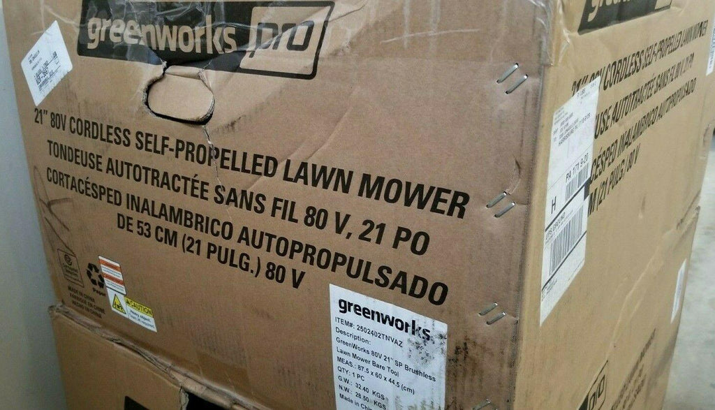 NEW Greenworks PRO 21-Inch 21" 80V Self-Propelled Cordless Lawn Mower No Battery