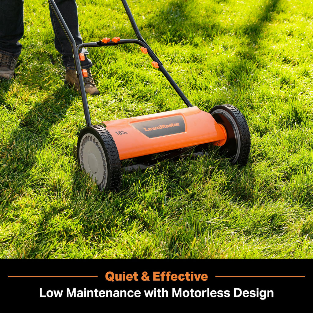 LMRM1602 Push Reel Lawn Mower 16-Inch 5-Blade