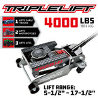 Power 2 Ton Triple Lift Floor Jack - 620422E