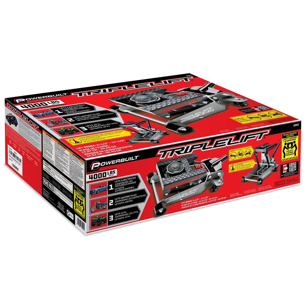 Power 2 Ton Triple Lift Floor Jack - 620422E