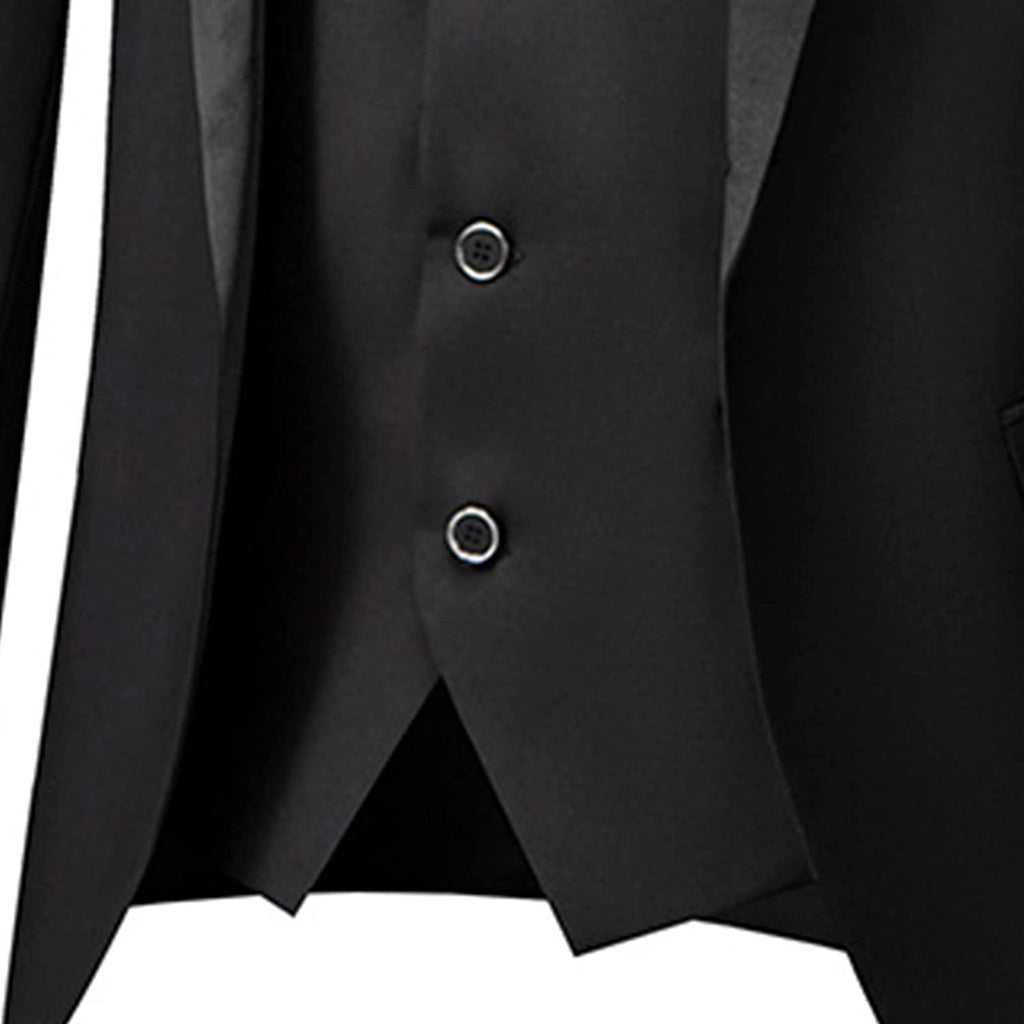 Men Suits Slim Fit 3 Piece -Groom Dress r Coat + Vest + Trousers Patchwork Jacket Formal Business Party Costume
