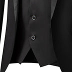 Men Suits Slim Fit 3 Piece -Groom Dress r Coat + Vest + Trousers Patchwork Jacket Formal Business Party Costume