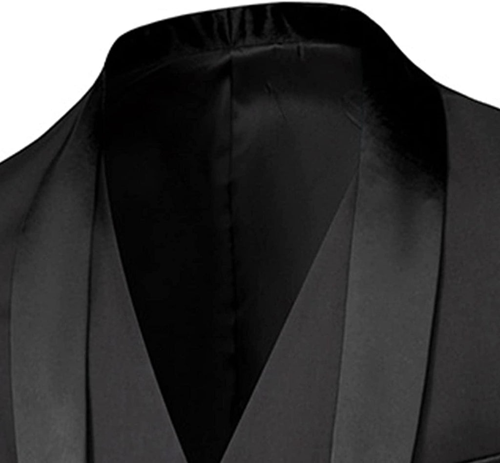 Men Suits Slim Fit 3 Piece -Groom Dress r Coat + Vest + Trousers Patchwork Jacket Formal Business Party Costume