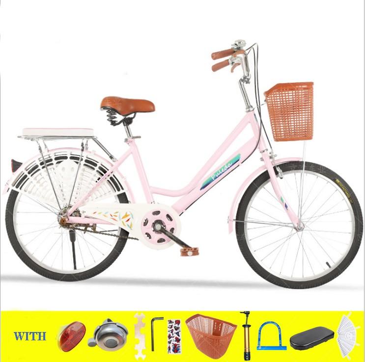 Oxodoi 26-Inch Womens Comfort Bikes Beach Cruiser Bike Single Speed Bicycle Comfortable