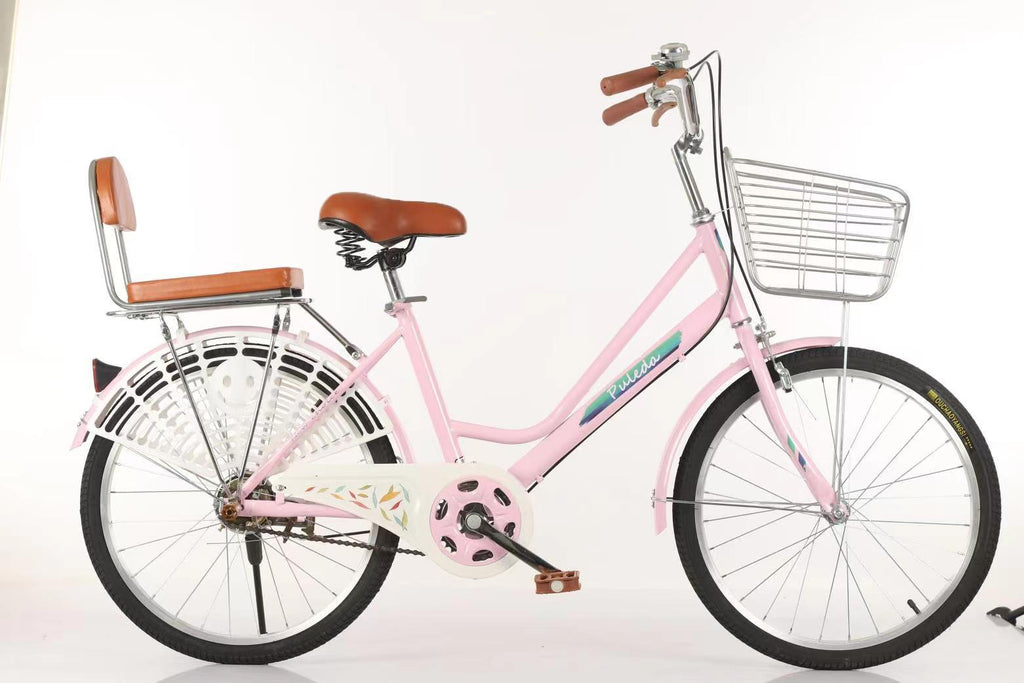 26 Inch Women Bike,Classic Bicycle Retro Bicycle,Cruiser Bike,Pink