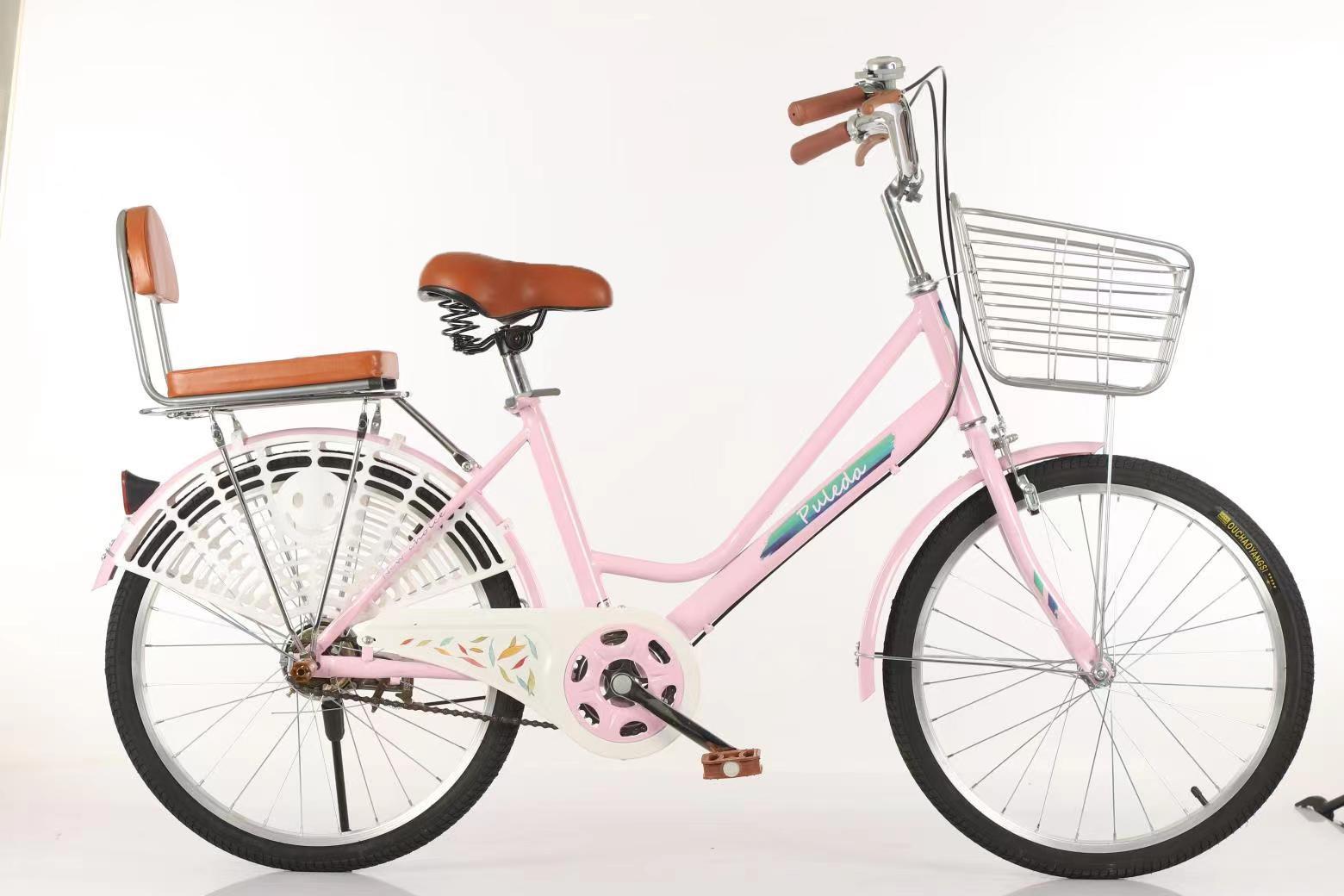 26 Inch Women Bike,Classic Bicycle Retro Bicycle,Cruiser Bike,Pink