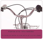 26 Inch Women Bike,Classic Bicycle Retro Bicycle,Cruiser Bike,Pink