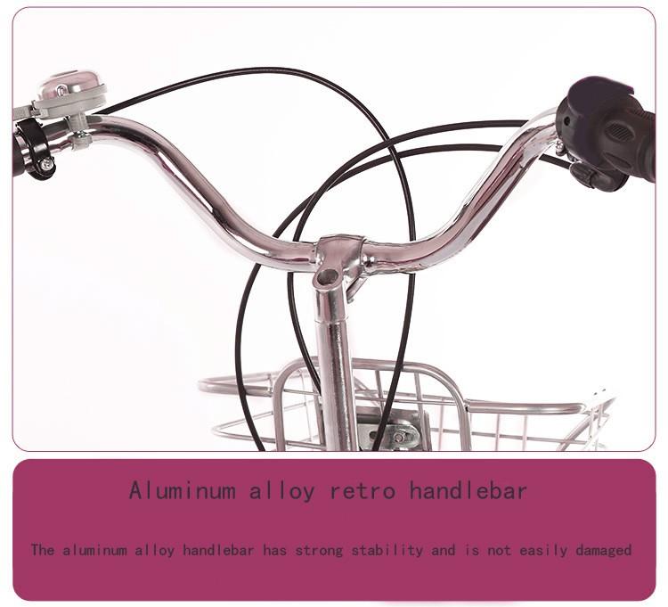 26 Inch Women Bike,Classic Bicycle Retro Bicycle,Cruiser Bike,Pink