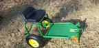 EXTREMELY RARE MADE IN USA JOHN DEERE 2 WHEEL SULKY (SIT-ON) W/NEW TIRES & PAINT