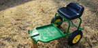 EXTREMELY RARE MADE IN USA JOHN DEERE 2 WHEEL SULKY (SIT-ON) W/NEW TIRES & PAINT