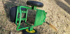 EXTREMELY RARE MADE IN USA JOHN DEERE 2 WHEEL SULKY (SIT-ON) W/NEW TIRES & PAINT