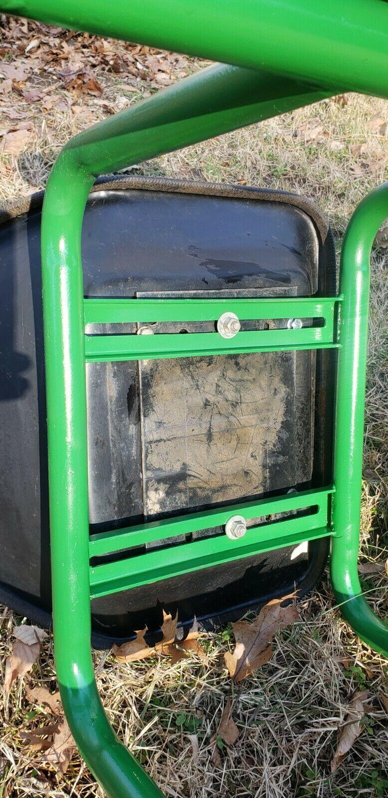 EXTREMELY RARE MADE IN USA JOHN DEERE 2 WHEEL SULKY (SIT-ON) W/NEW TIRES & PAINT