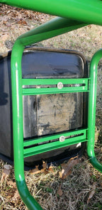 EXTREMELY RARE MADE IN USA JOHN DEERE 2 WHEEL SULKY (SIT-ON) W/NEW TIRES & PAINT