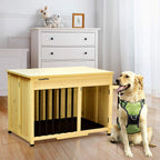 Lovupet Wooden Portable Foldable Pet Crate Indoor Outdoor Dog Kennel Pet Cawith Tray