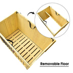 Lovupet Wooden Portable Foldable Pet Crate Indoor Outdoor Dog Kennel Pet Cawith Tray