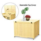 Lovupet Wooden Portable Foldable Pet Crate Indoor Outdoor Dog Kennel Pet Cawith Tray