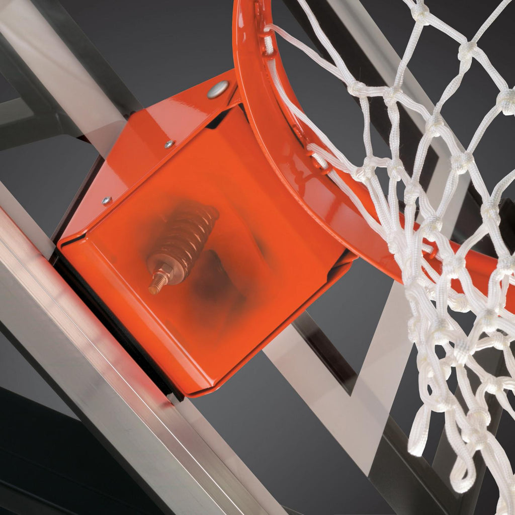 Silverback 54" In-ground Basketball Hoop with Tempered Glass Backboard, Pro-Style Breakaway Rim, and Backboard Pad